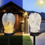Set 2 Lampi Solare Decorative Inger cu LED 45cm Iluminare Automata IP44
