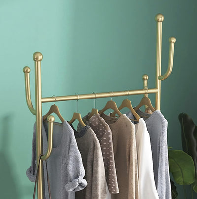 Viosarp Cuier de podea Auriu 80x32x170cm