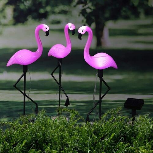 Set 3 x Lampa solara Flamingo New