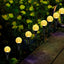 Lampa solara 20 bulbi LED - Alb Cald