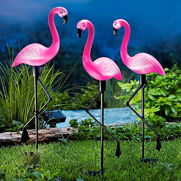 Set 3 x Lampa solara Flamingo New