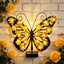 Lampa solara Butterfly, decoratiune metalica cu LED uri