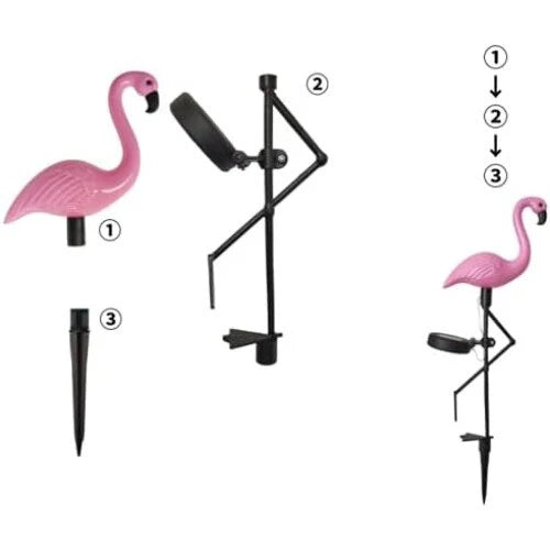 Set 3 x Lampa solara Flamingo New