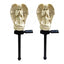 Set 2 Lampi Solare Decorative Inger cu LED 45cm Iluminare Automata IP44