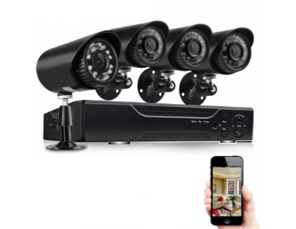Sistem de supraveghere FULL HD Kit DVR cu 4 camere exterior / interior