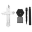 Set 4 x Cruce solara LED pentru mormant