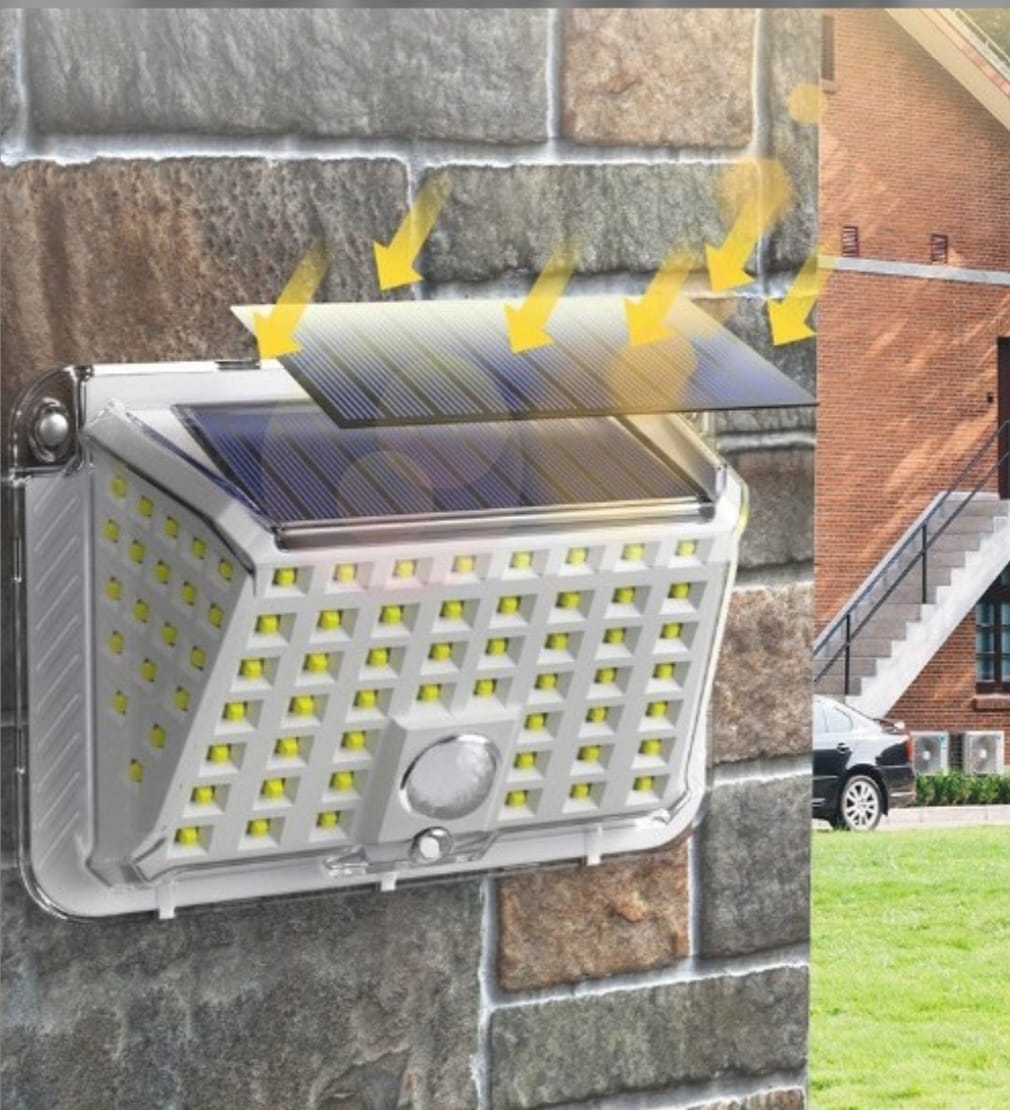 Set 2 x Lampa solara 90 LED Jortan, senzor de miscare