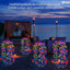 Set 2 x lampa solara tip salcie, 120 LED, Multicolor