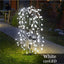 Set 2 x lampa solara tip salcie, 120 LED, alb rece
