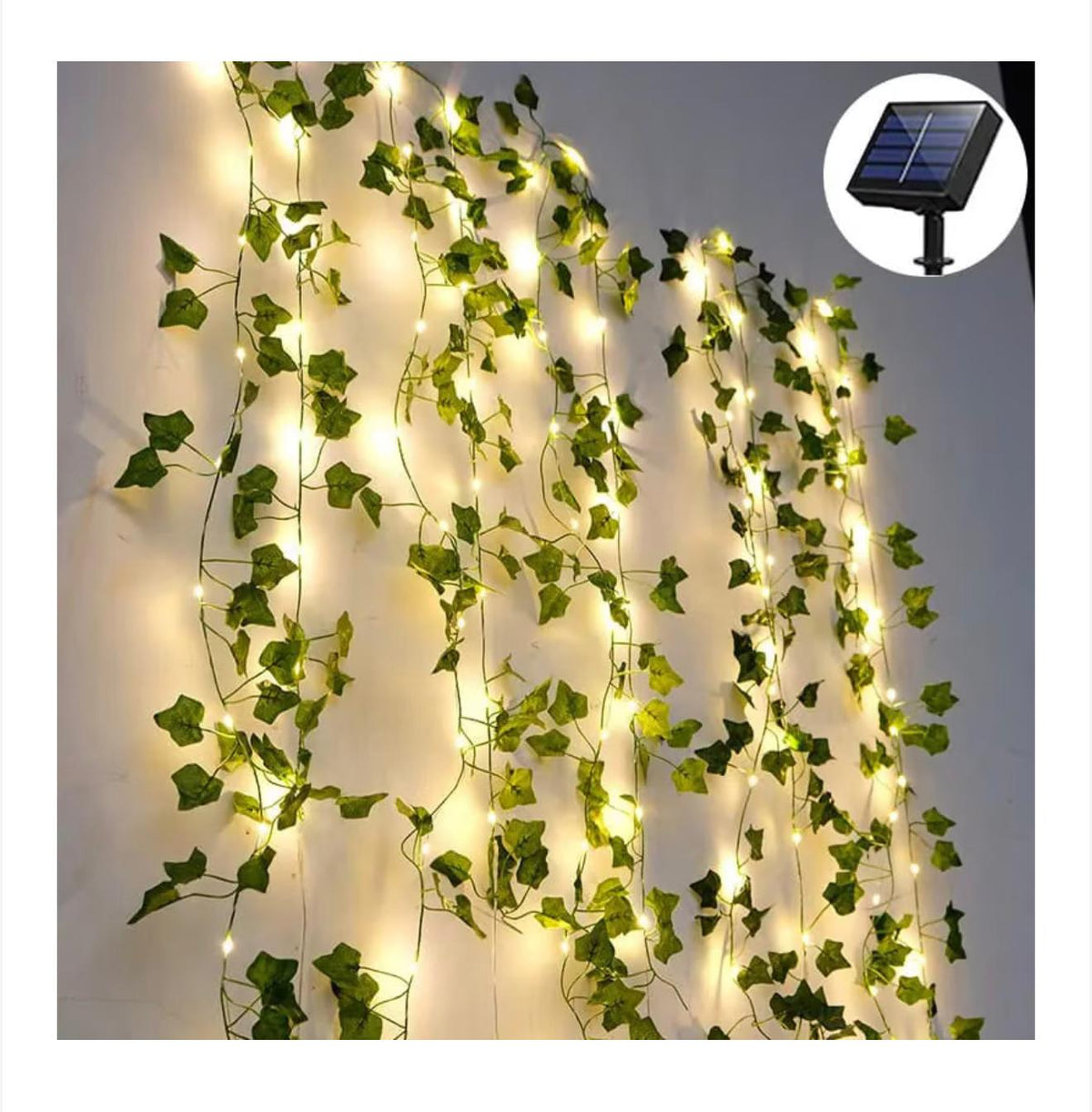 Instalatie solara tip iedera, frunze artificiale