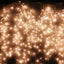 Instalatie 12 metri, ALB CALD, 300 LED-uri tip turturi, franjuri, Craciun