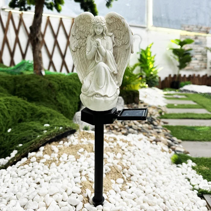 Set 2 Lampi Solare Decorative Inger cu LED 45cm Iluminare Automata IP44
