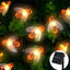 Set 2 x Instalatie solara cu 30 albinute LED, alb cald