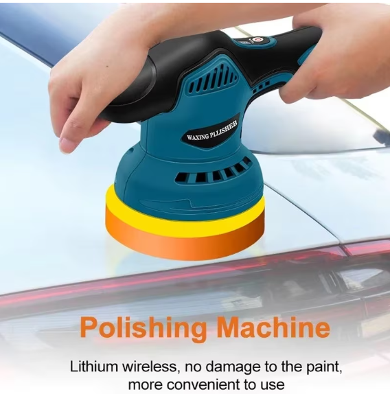 Masina de polisat auto cu accesorii, Portabil, 12V 1500mAh, 5500 Rpm, 8 Viteze