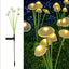 Set 2 x lampa solara 6 LED Jellyfish, Alb cald