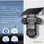 Camera De Supraveghere Video Tripla Cu Panou Solar Si Cartela SIM 4G