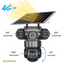 Camera De Supraveghere Video Tripla Cu Panou Solar Si Cartela SIM 4G