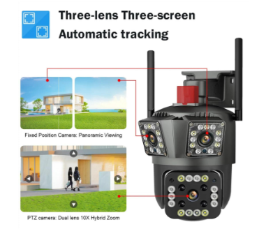 Camera Video de Supraveghere ACP Triple IP Full HD 1080p