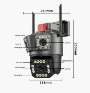 Camera Video de Supraveghere ACP Triple IP Full HD 1080p
