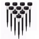 Set 10/20/30 x lampa solara de gradina, 30 cm, Negru