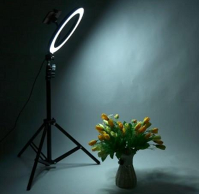 Lampa circulara cu suport selfie, 60W