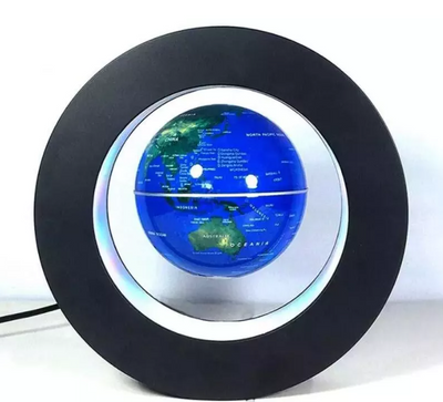 Glob Magnetic Levitant  Iluminare LED, Suport Rotund