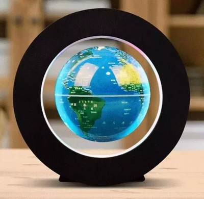 Glob Magnetic Levitant  Iluminare LED, Suport Rotund
