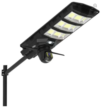 Lampa solara stradala LED, camera de supraveghere, Rotativa, 4G cu SIM, 300W