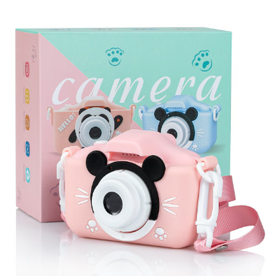 Camera pentru copii Extralink H31 Single Pink, 1080P 30fps, 12Mpix, IP68, 400 mAh, LCD display 2.0", Constructie durabila, ABS/Plastic/Silicon