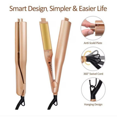 Ondulator si Placa 2 in 1 pentru Par Selling Depot, One Iron Endless, Gold