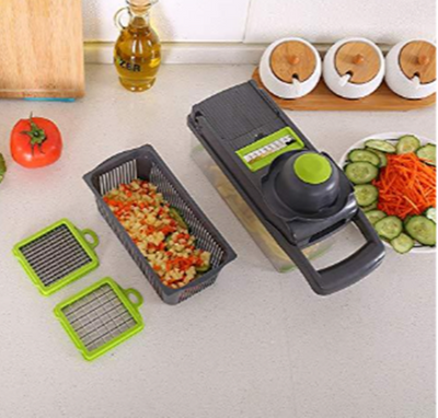 Razatoare Veggie Slicer 14 piese, lame inox + maner protectie
