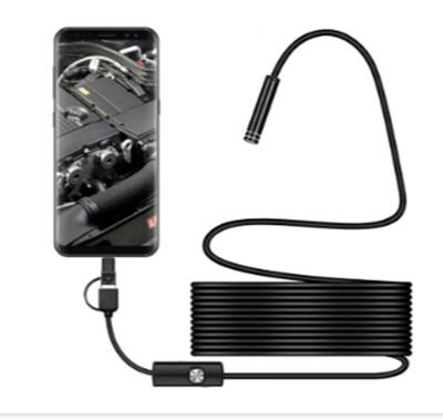 Camera endoscop 2 in 1 pentru Android si Windows, waterproof, 5 metri
