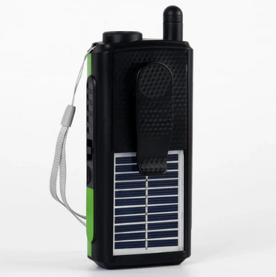 Radio portabil cu lanterna CcLamp alimentare duala solar si retea