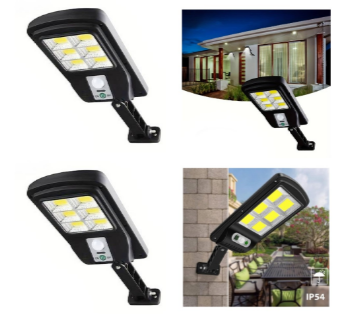 Set 3 x Lampa solara stradala 120 LED, 6 casete 36w