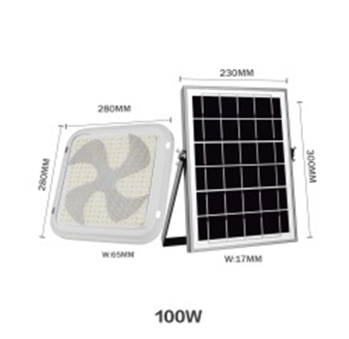 Lampa cu panou solar 100w