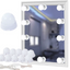Set 10 lumini pentru oglinda, Zola®, 9 nivele de reglare, auto-adezive, plastic, 1,6W, albe