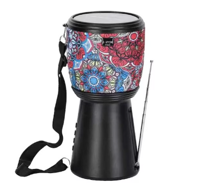Boxa portabila bluetooth cu incarcare solara, cu radio FM si lanterna, negru-inflorat