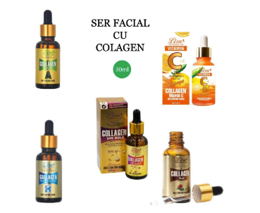 Set 3 x Ser facial cu colagen, 30 ml