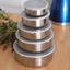 Set 10 caserole metalice cu capace din plastic