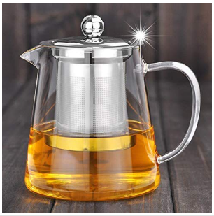 Ceainic din sticla cu infuzor, capacitate 750 ml
