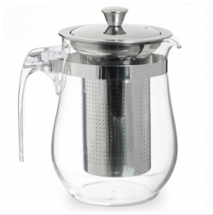 Ceainic din sticla cu infuzor, capacitate 750 ml
