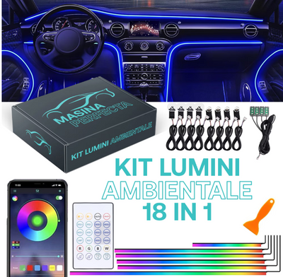 Kit Lumini Ambientale 18 in 1, Universal, Multicolor