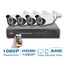 Sistem de supraveghere FULL HD Kit DVR cu 4 camere exterior / interior