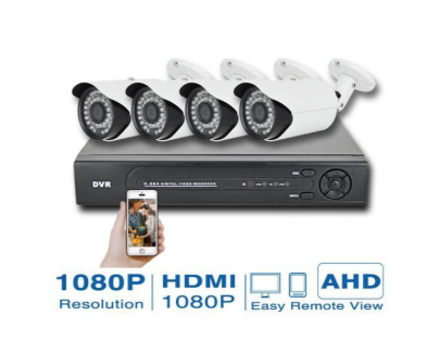 Sistem de supraveghere FULL HD Kit DVR cu 4 camere exterior / interior