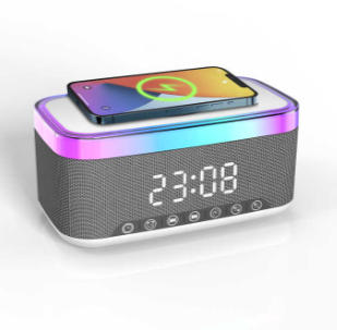 Ceas LED Wireless Charger, Radio Bluetooth, MD-S300