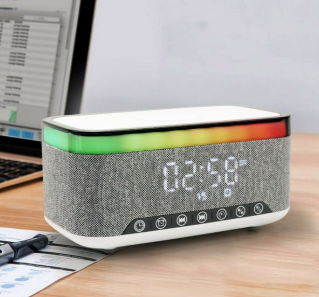 Ceas LED Wireless Charger, Radio Bluetooth, MD-S300