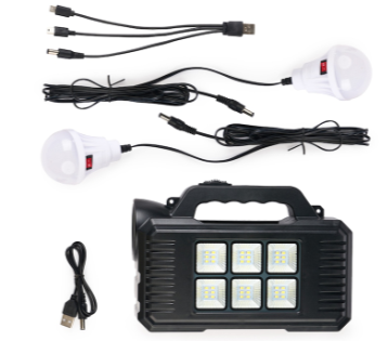 Kit iluminat solar GD-8077, proiector multifunctional