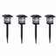Set 4 x lampa solara felinar LED 40 cm, Alb cald