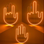 Semn LED Auto cu Telecomanda, Design Mana, 4 Moduri