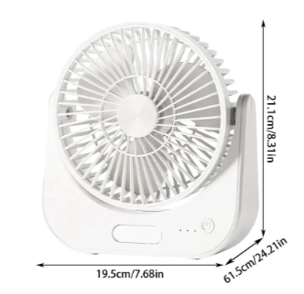 Ventilator Solar Portabil 6 inch cu lumina LED
